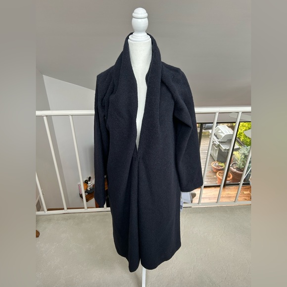 M.deux Sweaters - M.DEUX NWT Long Dark Navy Shawl Cardigan Kawaii Japan Japanese Brand Work Simple